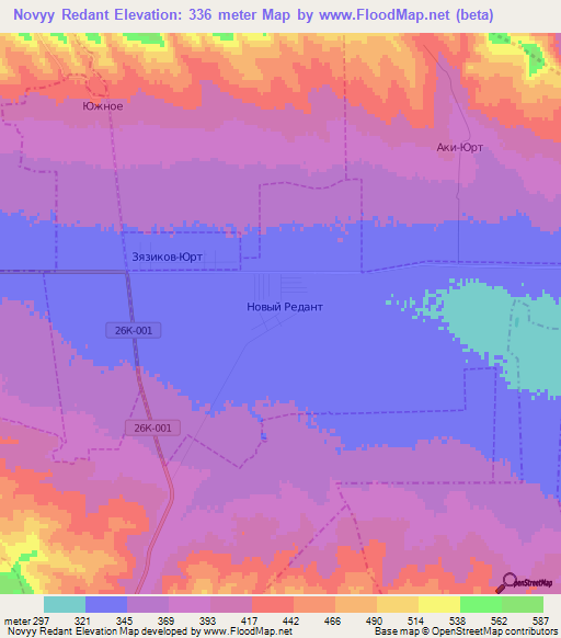 Novyy Redant,Russia Elevation Map