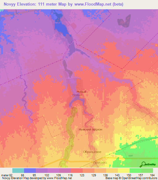 Novyy,Russia Elevation Map