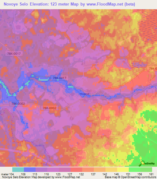 Novoye Selo,Russia Elevation Map