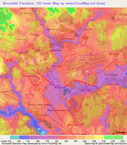 Novoselki,Russia Elevation Map