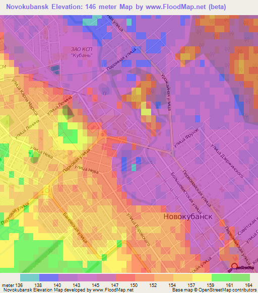 Novokubansk,Russia Elevation Map
