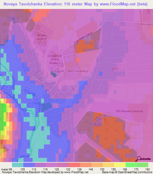 Novaya Tavolzhanka,Russia Elevation Map