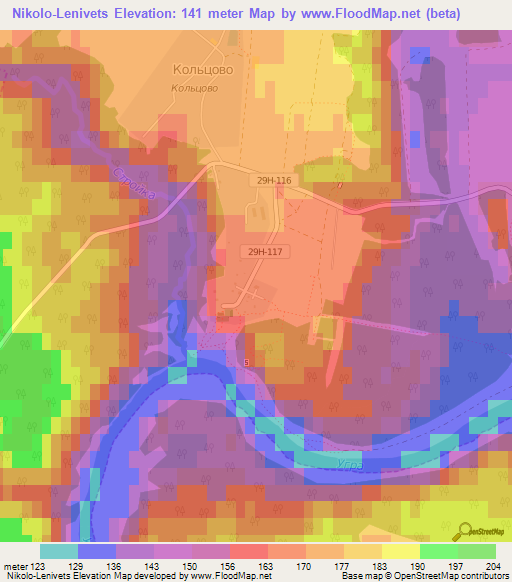 Nikolo-Lenivets,Russia Elevation Map