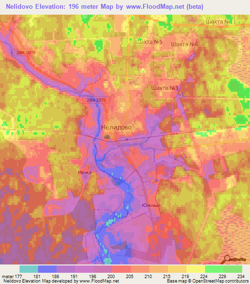 Nelidovo,Russia Elevation Map