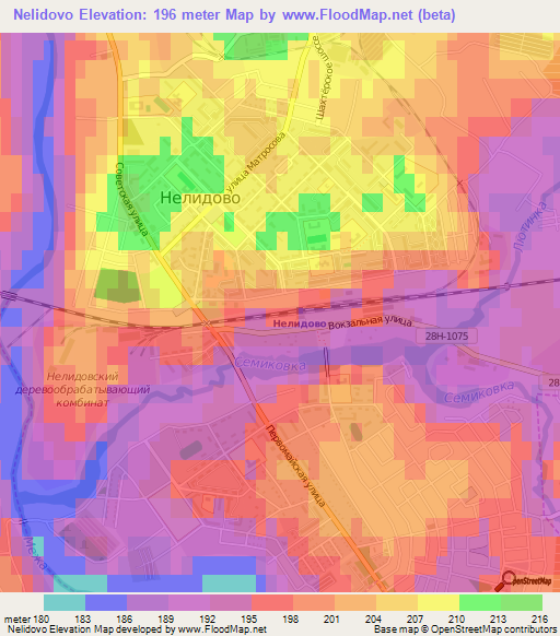 Nelidovo,Russia Elevation Map