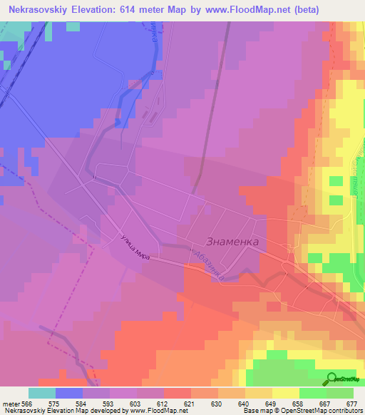 Nekrasovskiy,Russia Elevation Map