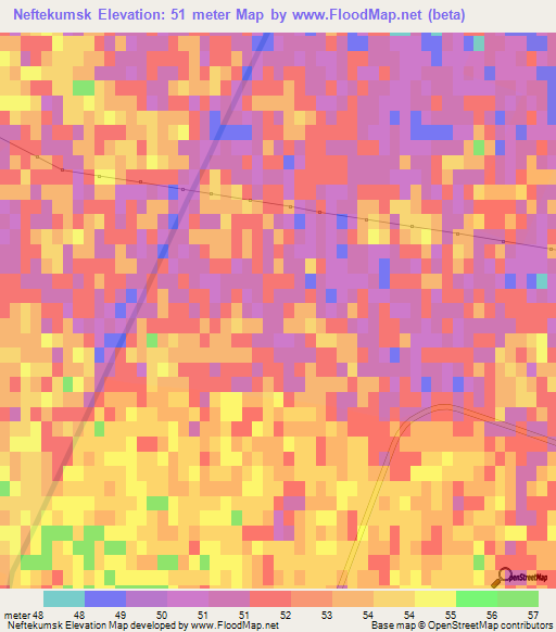 Neftekumsk,Russia Elevation Map