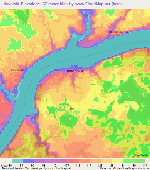 Navoloki,Russia Elevation Map