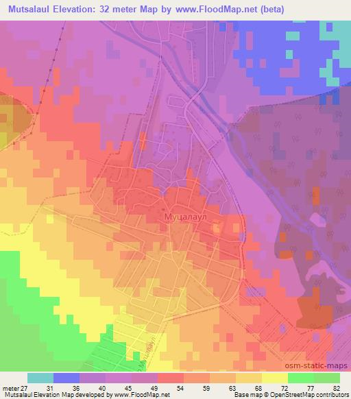 Mutsalaul,Russia Elevation Map