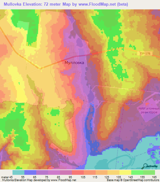 Mullovka,Russia Elevation Map