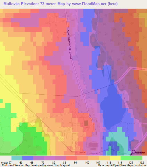 Mullovka,Russia Elevation Map