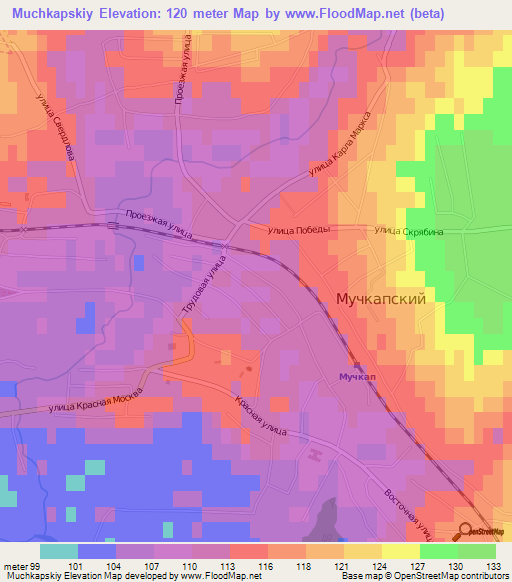Muchkapskiy,Russia Elevation Map
