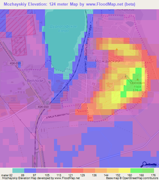 Mozhayskiy,Russia Elevation Map