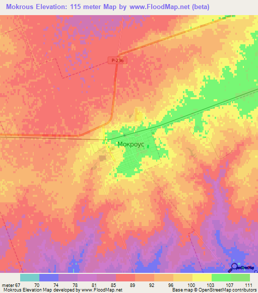 Mokrous,Russia Elevation Map