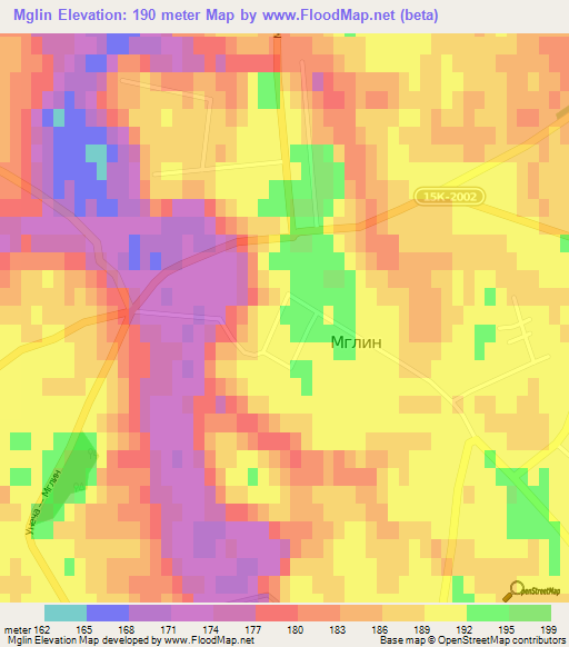 Mglin,Russia Elevation Map