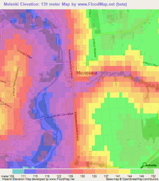 Melenki,Russia Elevation Map