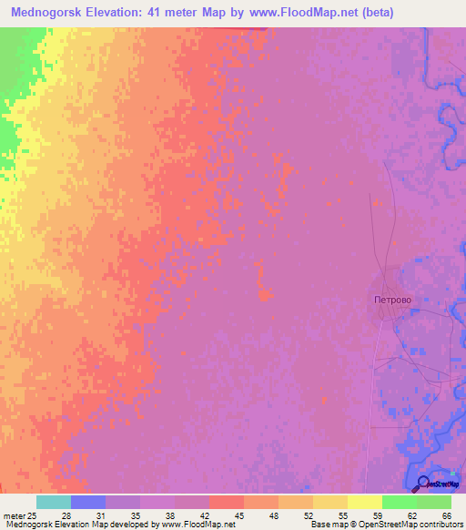 Mednogorsk,Russia Elevation Map