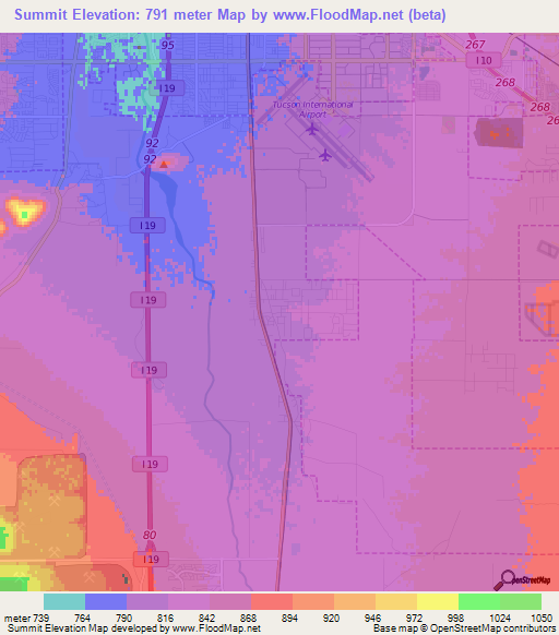 Summit,US Elevation Map