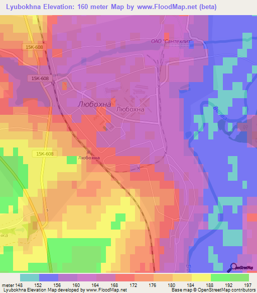 Lyubokhna,Russia Elevation Map