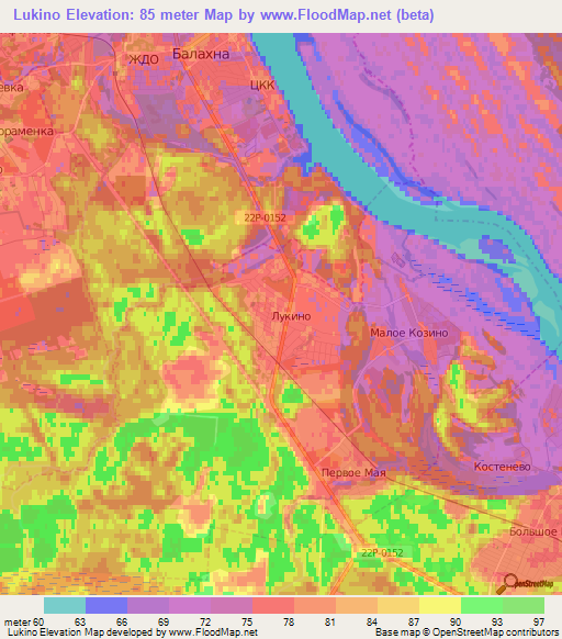 Lukino,Russia Elevation Map