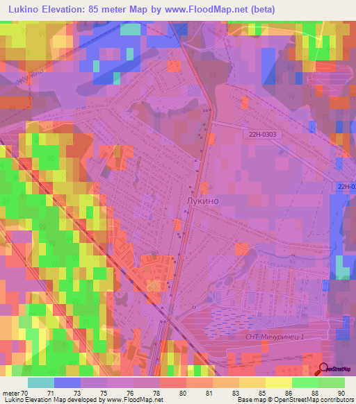 Lukino,Russia Elevation Map