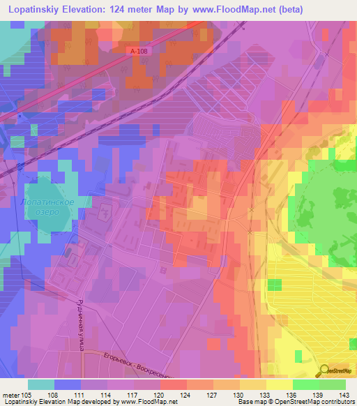 Lopatinskiy,Russia Elevation Map