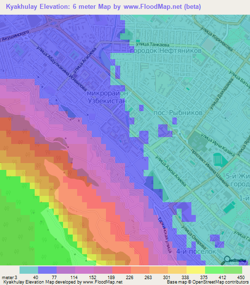 Kyakhulay,Russia Elevation Map