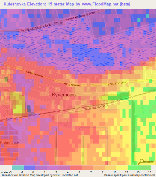 Kuleshovka,Russia Elevation Map