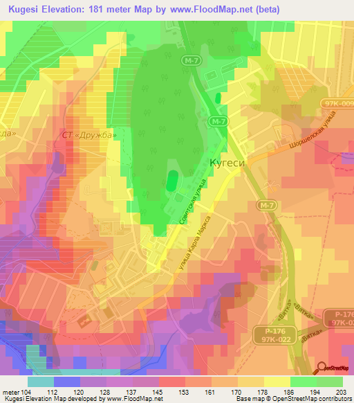 Kugesi,Russia Elevation Map