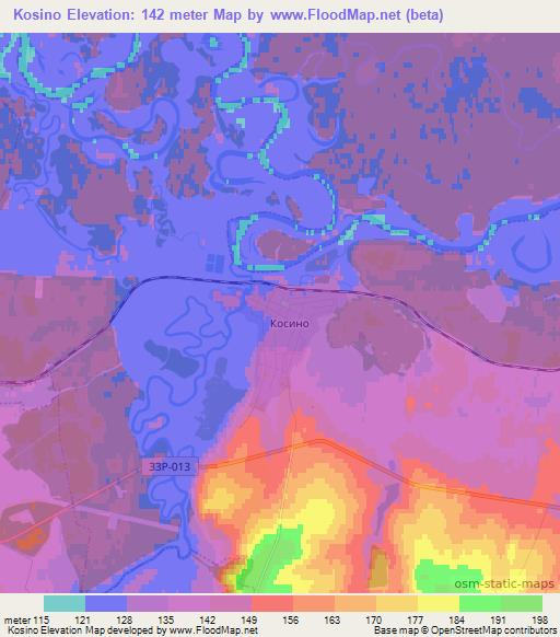 Kosino,Russia Elevation Map