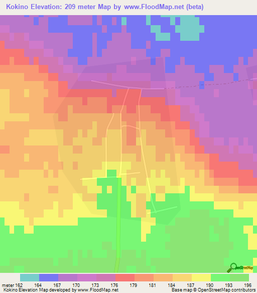 Kokino,Russia Elevation Map