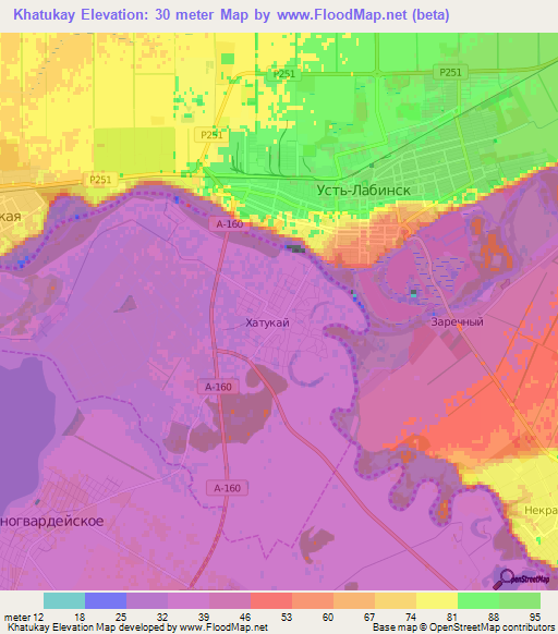 Khatukay,Russia Elevation Map