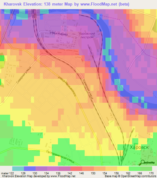 Kharovsk,Russia Elevation Map