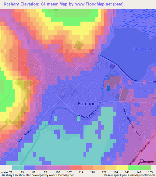 Kashary,Russia Elevation Map