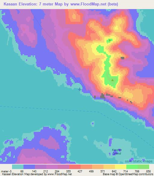 Kasaan,US Elevation Map