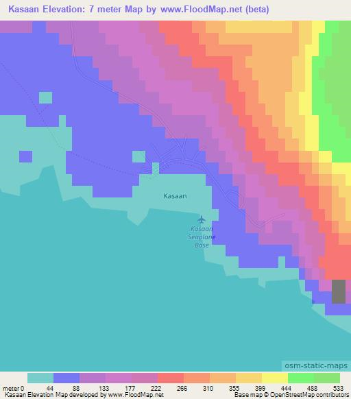 Kasaan,US Elevation Map