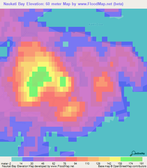 Naukati Bay,US Elevation Map