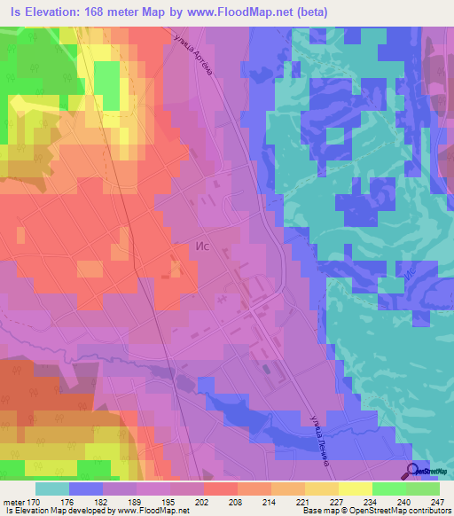 Is,Russia Elevation Map