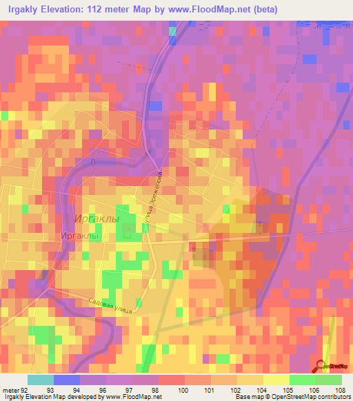 Irgakly,Russia Elevation Map