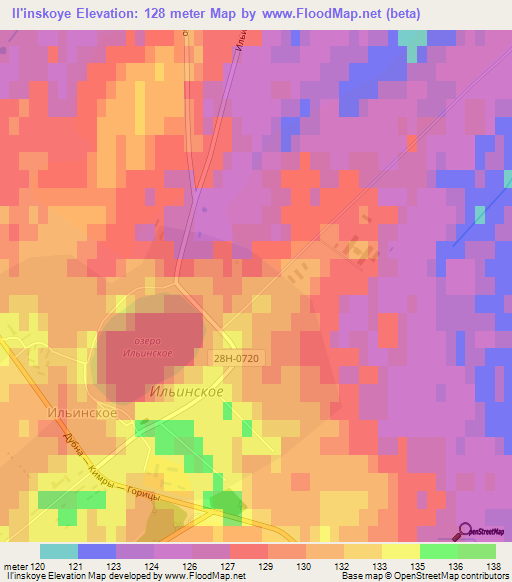 Il'inskoye,Russia Elevation Map