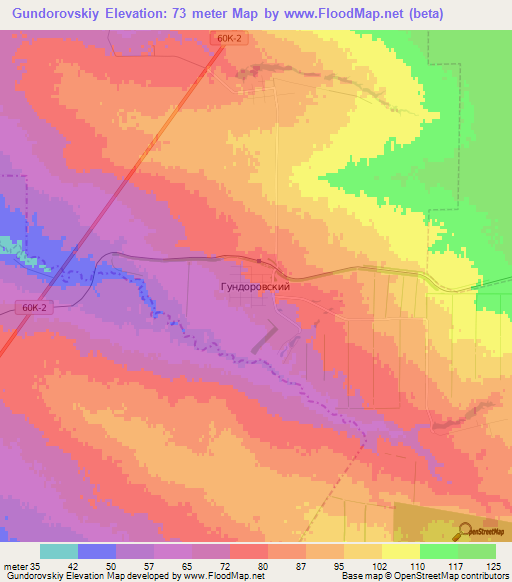 Gundorovskiy,Russia Elevation Map