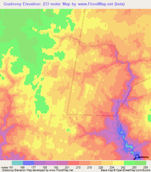 Gradovoy,Russia Elevation Map