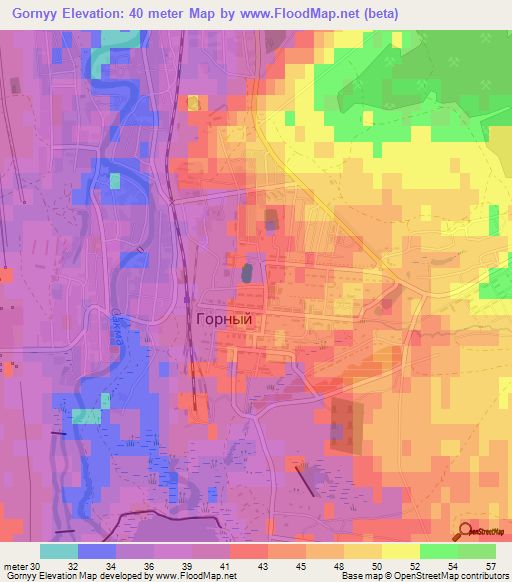 Gornyy,Russia Elevation Map