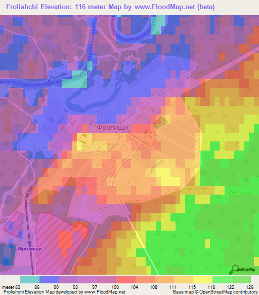 Frolishchi,Russia Elevation Map