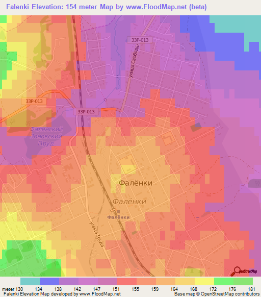 Falenki,Russia Elevation Map