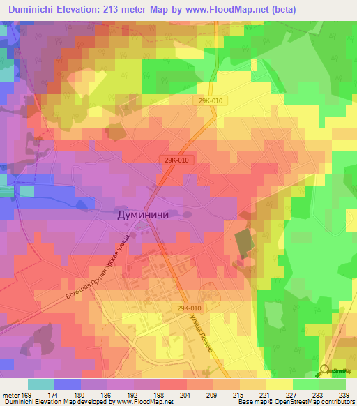 Duminichi,Russia Elevation Map