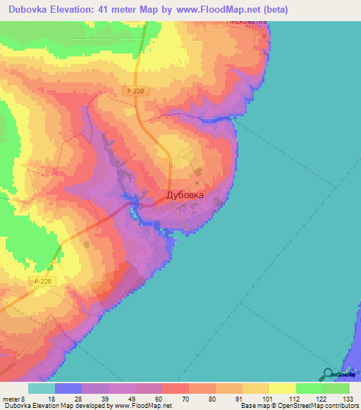 Dubovka,Russia Elevation Map