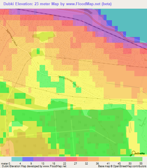 Dubki,Russia Elevation Map