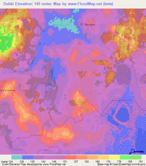 Dubki,Russia Elevation Map