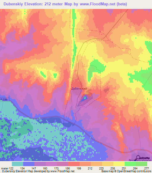 Dubenskiy,Russia Elevation Map